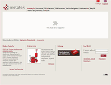 Tablet Screenshot of metatek.com.tr